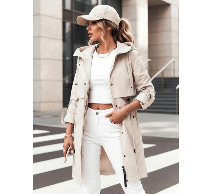 Dámská přechodná bunda parka béžová Dstreet model 21974186 - FashionStreet