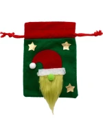 Vianočné darčekové vrecko s Mickey 15x20 cm