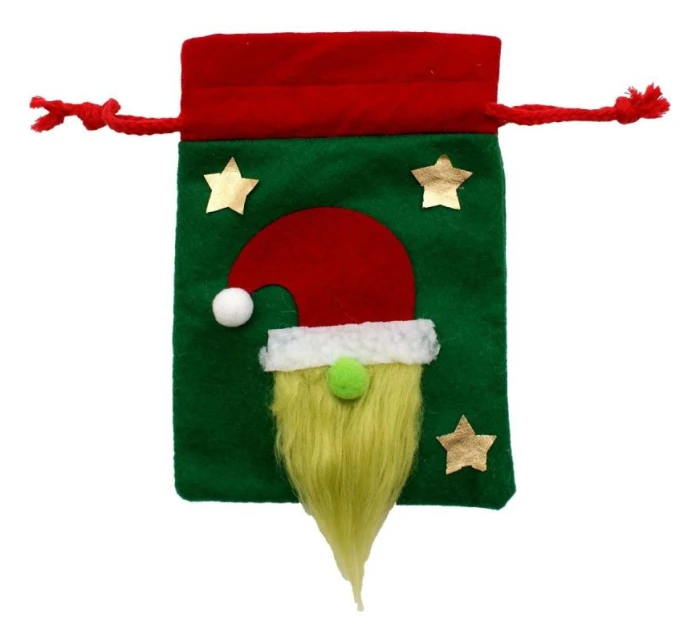 Vianočné darčekové vrecko s Mickey 15x20 cm