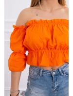 Oranžová pruhovaná halenka Oranžová pruhovaná halenka