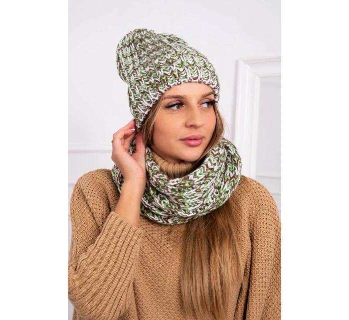 Dámska súprava Flawia K269 green+brown