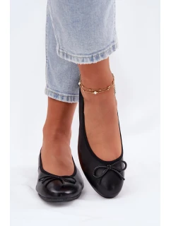 Kožené Baletky Dámské model 21695053 Černé - Maciejka