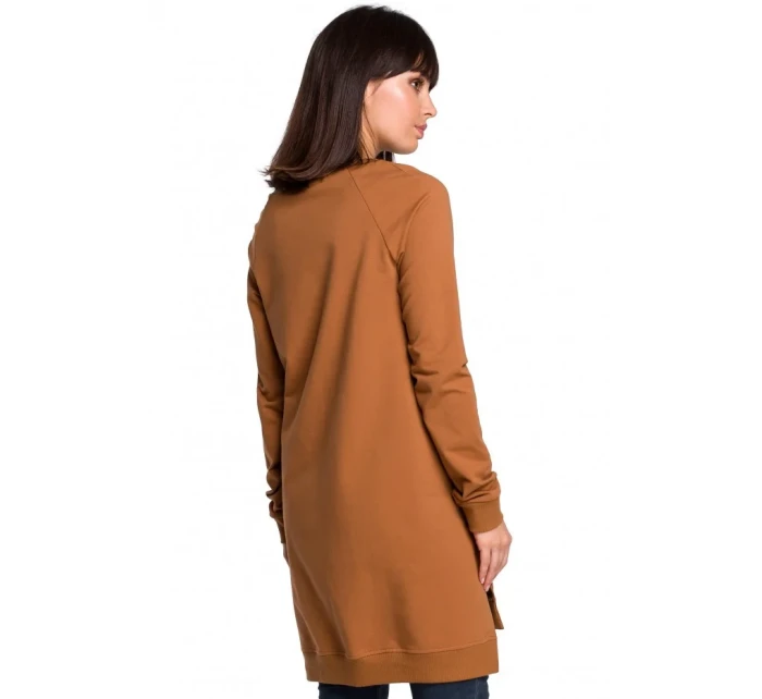 Tunika nadměrné velikosti s boky  zelená model 15099615 - BeWear