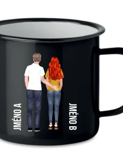 Personalizovaný retro plecháček s párem 