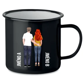 Personalizovaný retro plecháček s párem 