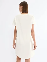 Nočné košele NDK X - SILK WHITE - TRIUMPH SILK WHITE - TRIUMPH