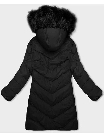 Černá dámská zimní bunda s kapucí model 21246187 - J.STYLE