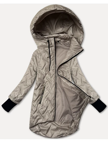 Dámska ľahká bunda s odnímateľnou kapucňou S'West light beige (B8371-70)