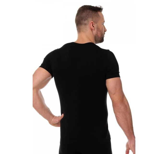 Pánske tričko 00990 black - BRUBECK Pánske tričko 00990 black - BRUBECK