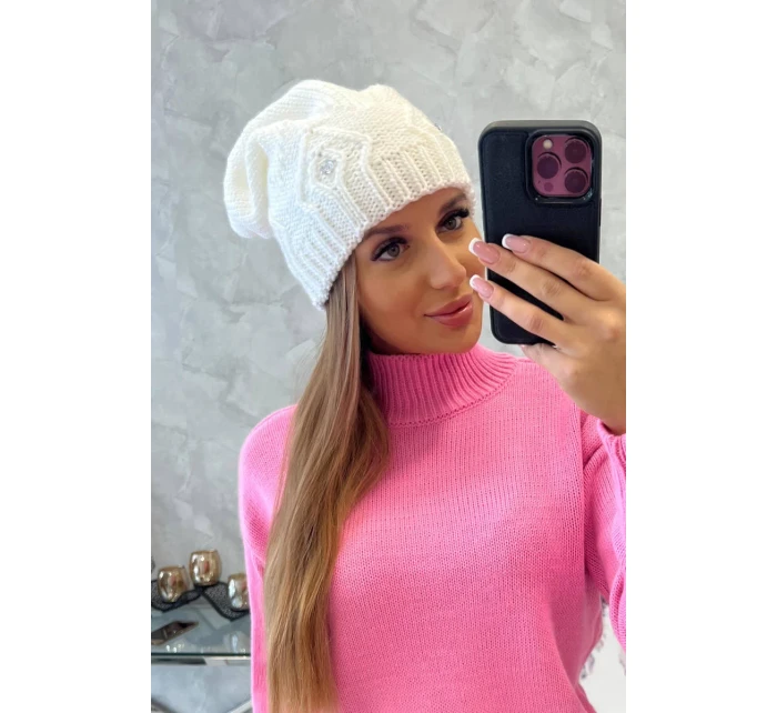 Dámska čiapka Ramona K383 biela