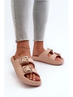 Lehké Dámské Žabky model 21661693 Beige - Zaxy