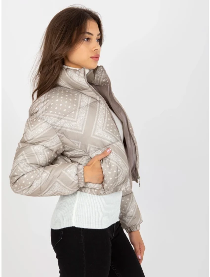 Dámska bunda NM KR P22 6631 98P tmavo lila