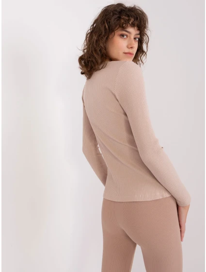 Bluzka RV BZ model 19014889 beżowy - FPrice Bluzka RV BZ model 19014889 beżowy - FPrice