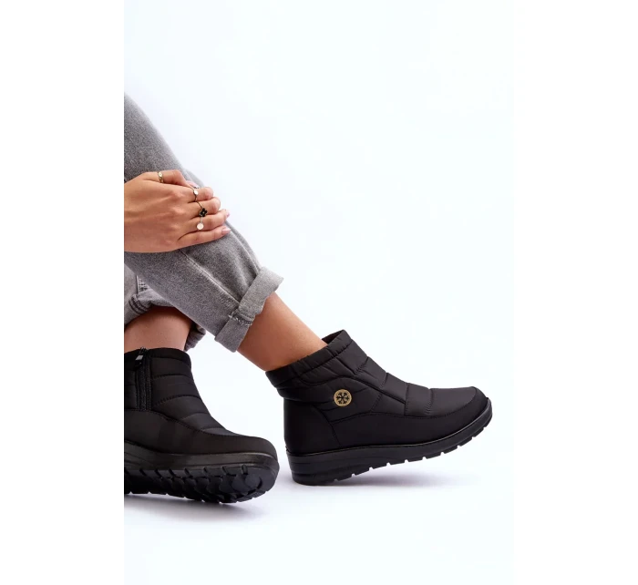 Dámske zateplené snežnice Black Helis Dámske zateplené snežnice Black Helis