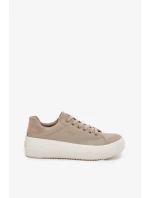 Dámske textilné tenisky na platforme Big Star - béžové Dámske textilné tenisky na platforme Big Star - béžové