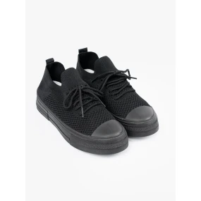 Moderní  tenisky dámské černé platforma