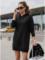 Dámská dlouhá mikina oversize černá Dstreet model 21964012 - FashionStreet