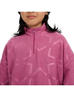 Dievčenský fleece 4F F342 tmavoružový 4FJWAW25TFLEF342 53A Dievčenský fleece 4F F342 tmavoružový 4FJWAW25TFLEF342 53A
