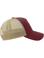 Atlantis Headwear Rapper Cotton-S 5-panelová čiapka typu „trucker“ 33.0260 bordová/kamenová Atlantis Headwear Rapper Cotton-S 5-panelová čiapka typu „trucker“ 33.0260 bordová/kamenová