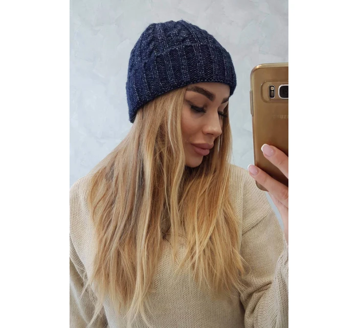 Ariana K299 tmavo modrá roll-up čiapka Ariana K299 tmavo modrá roll-up čiapka