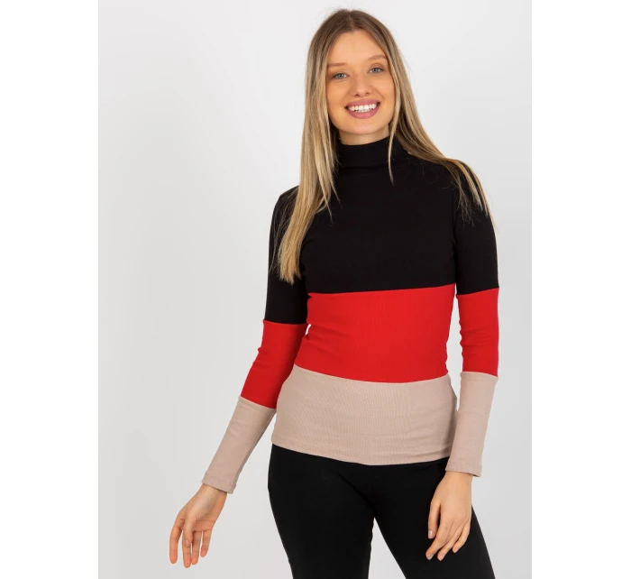 Blúzka RV BZ 8465 1.86P čierno-červená Blúzka RV BZ 8465 1.86P čierno-červená