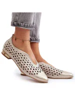 Dámske baleríny 2883/004 Ecru - ZAZOO