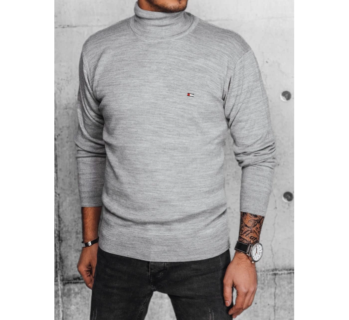 Pánsky sivý sveter FashionStreet WX2171 Pánsky sivý sveter FashionStreet WX2171