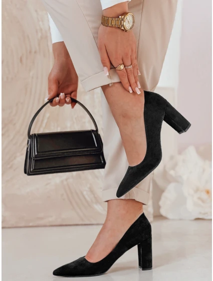 Dámske lodičky STELMI stiletto black FashionStreet ZY0852