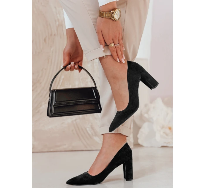Dámske lodičky STELMI stiletto black FashionStreet ZY0852