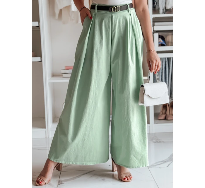 FLOWES sukňa - nohavice s opaskom FLOWES mätová FashionStreet UY2594