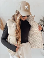 Dámská prošívaná vesta béžová Dstreet model 21990668 - FashionStreet