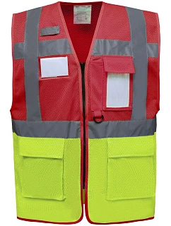 HVW HiVis síťovaná bezpečnostní vesta 79.W vis yellow model 22502566 - Yoko