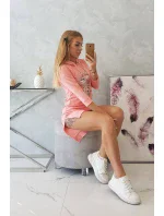 Šaty s dlhším chrbtom a farebnou marhuľovou potlačou Šaty s dlhším chrbtom a farebnou marhuľovou potlačou