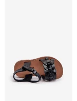 Dětské sandálky Se Na suchý zip Černé model 21663787 - Boto