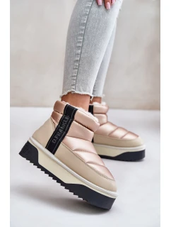 Nízké Sněhule Na Silné Podešvi Béžové model 21674737 - D.Franklin