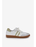 model 21684284 Kožené Nízké Tenisky Dámské Bílé - Zazoo