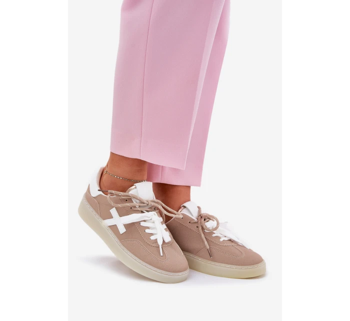 Nízké Dámské Sportovní Boty Béžové model 21685644 - Boto