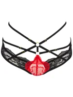 Sexy tanga model 17680261 černá/červená - Axami