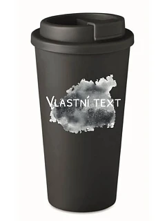 Personalizovaný cestovný termohrnček s farebnou škvrnou