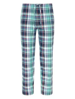 Pánske pyžamové nohavice 500772H B90 štvorfarebná modrá kocka - Jockey