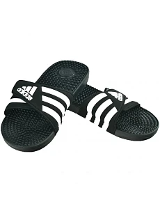 Pánske žabky Adissage M F35580 Black and white - Adidas