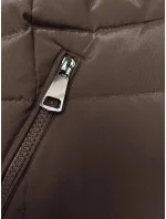 Dámska hnedá páperová zimná bunda (LHD-23032) Dámska hnedá páperová zimná bunda (LHD-23032)