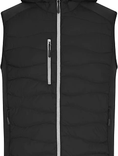 JN Pánská strečová fleecová vesta 02. black/black model 22414924 - Daiber