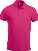 Clique Classic Lincoln S/S Pánske polo tričko z hrubej bavlny 67.8244 jasne čerešňová
