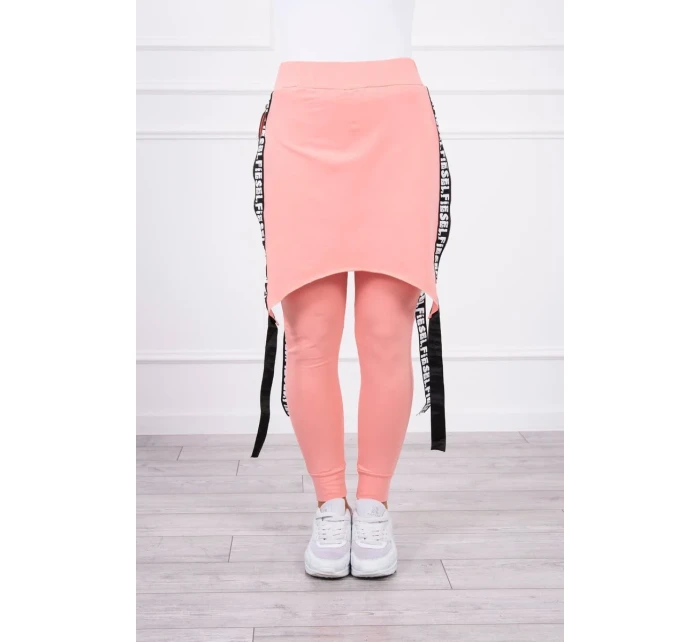 Nohavice/oblek s nápisom marhuľová selfie