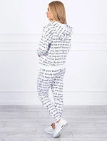 Sada s potlačou biela