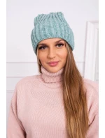 Magda K293 tmavá mätová čiapka s okrajom Magda K293 tmavá mätová čiapka s okrajom