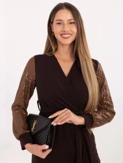 Šaty MI SK 67634.99 tmavohnedé