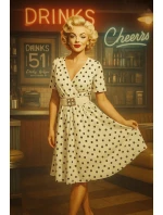 Smyslné černé šaty s obálkovým výstřihem a ozdobným páskem bílé model 21293246 - numoco basic Smyslné černé šaty s obálkovým výstřihem a ozdobným páskem bílé model 21293246 - numoco basic