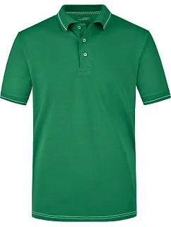 Daiber JN 569 Pánske elastické polo tričko z džerseju 02.0569 írska zelená/biela